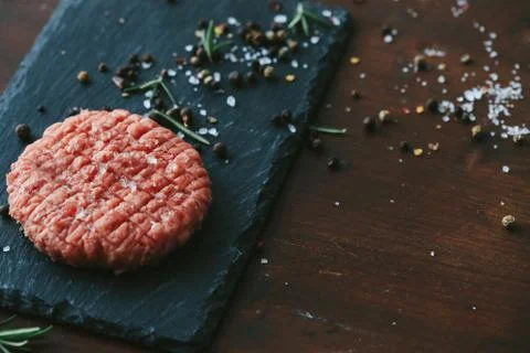 Raw cutlet Stock Photos