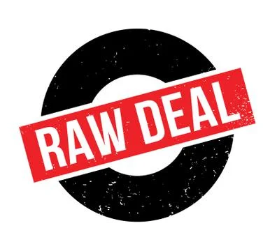 Raw Deal rubber stamp Stock Illustration