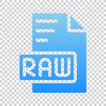 Raw document files icons, file format symbols with gradient colors Illustrazione stock