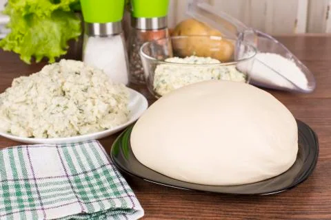Raw dough Stock Photos