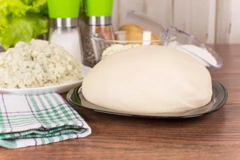 Raw dough Stock Photos