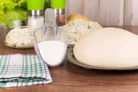 Raw dough Stock Photos