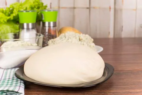 Raw dough Stock Photos