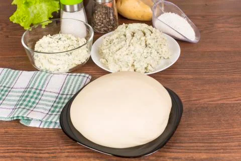 Raw dough Stock Photos