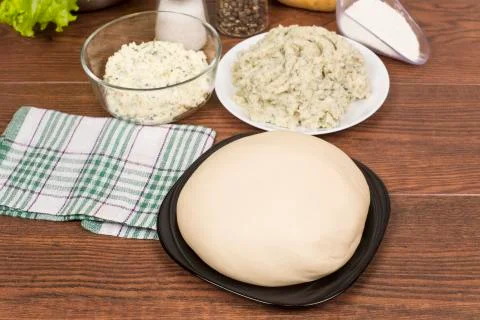 Raw dough Stock Photos