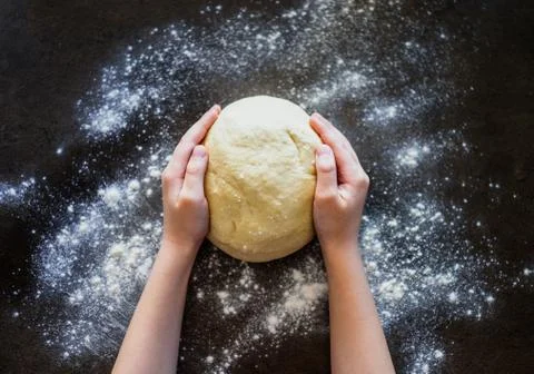 Raw dough Stock Photos