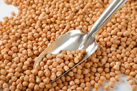Raw dried chickpeas Stock Photos