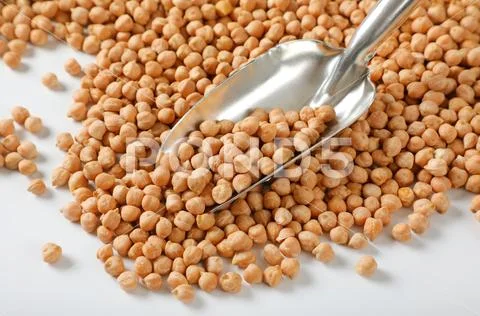 Raw dried chickpeas Stock Photos