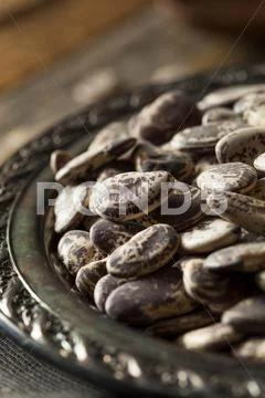Raw Dry Organic Christmas Beans Stock Photos