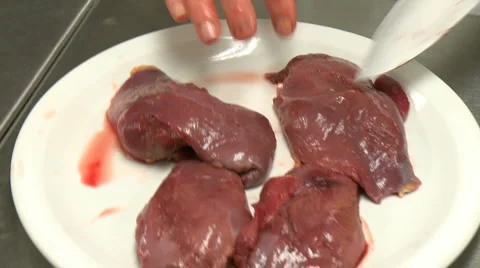 Raw duck breasts HD Stock Footage 5977205