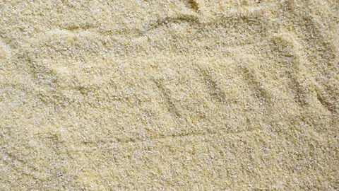 Raw durum wheat semolina Stock Footage 153348224