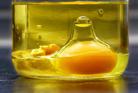 Raw egg in a bottle Foto stock