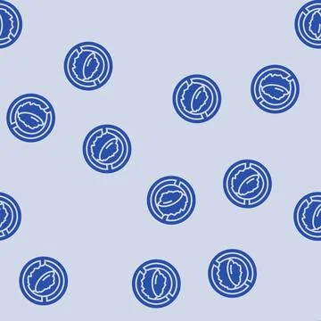 Raw egg consumption avoid glyph seamless pattern Stock Illustration