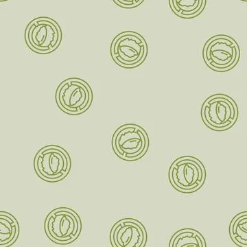 Raw egg consumption avoid line seamless pattern Stock Illustration