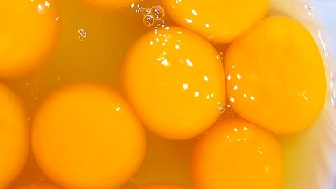 Raw eggs Stock Footage 74200466