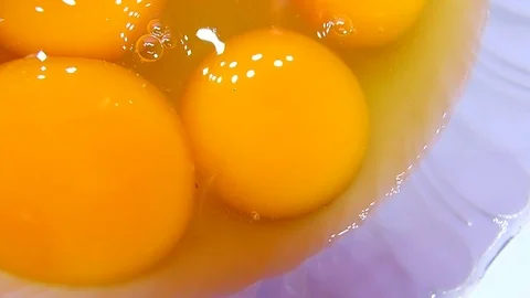 Raw eggs Stock Footage 74200752