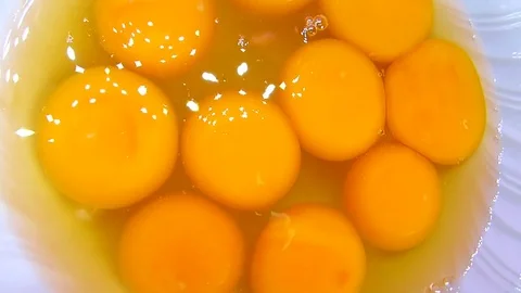 Raw eggs Stock Footage 74201131