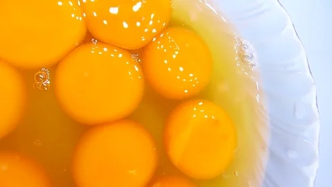 Raw eggs Stock Footage 74201227