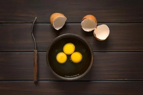 Raw Eggs Stock Photos