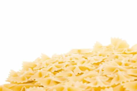 Raw Farfalle Bow Tie Pasta Stock-Fotos