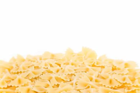 Raw Farfalle Bow Tie Pasta Foto stock