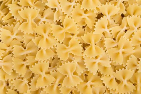 Raw Farfalle Bow Tie Pasta Stock Photos