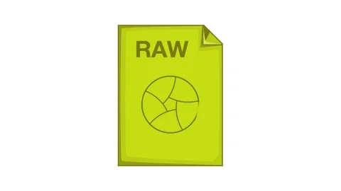 RAW file icon animation Stock Footage 157180778