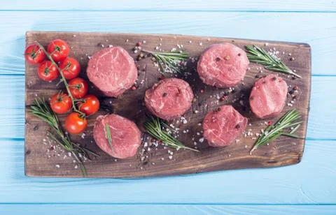Raw filet mignon Stock Photos
