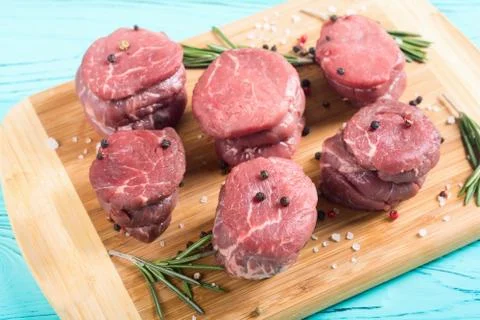 Raw filet mignon Stock Photos
