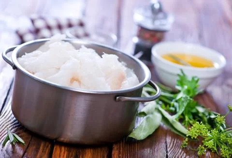 Raw fish Stock Photos