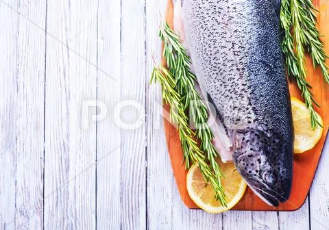 Raw fish Stock Photos
