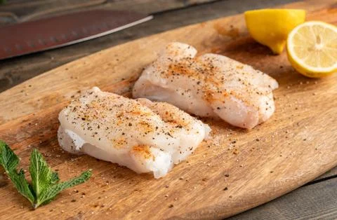 Raw fish Stock Photos