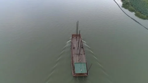Raw footage of Aerial drone view of Binhu District Wuxi in China,Asia. Tai .. Video stock 346726196