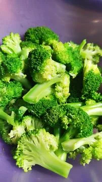 Raw fresh broccoli Stock Photos