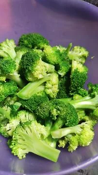 Raw fresh broccoli Stock Photos