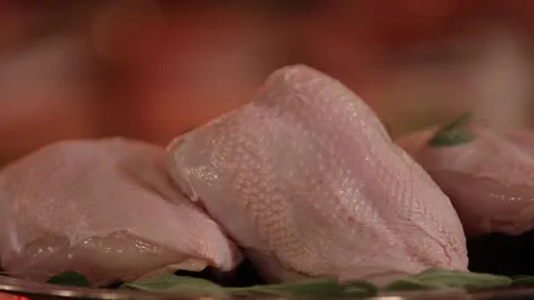 Raw fresh chicken 1 Video stock 312956514