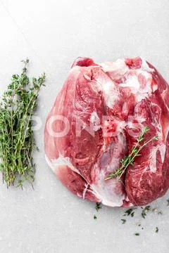 Raw fresh cut of meat Stock Photos