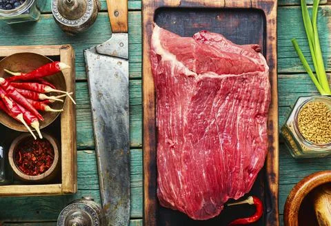 Raw fresh meat Stock Photos
