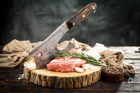 Raw, fresh meat Stock Photos