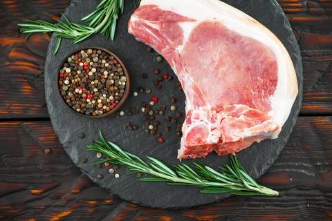 Raw, fresh meat Stock Photos