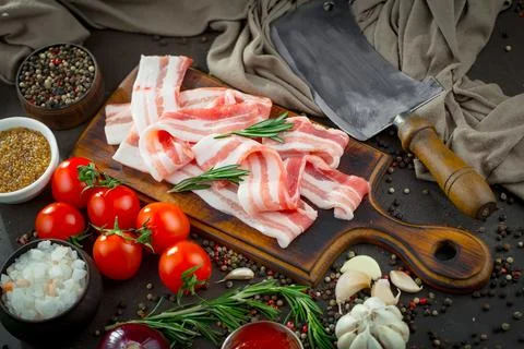 Raw, fresh meat Stock Photos