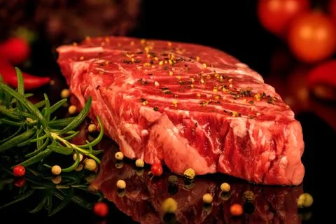 Raw fresh steak Foto stock