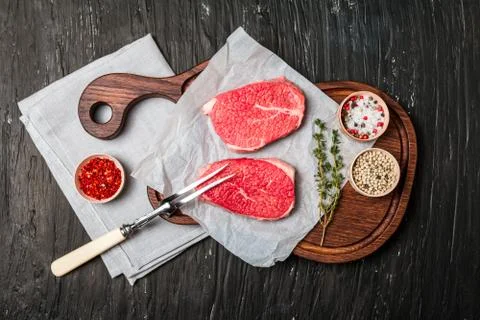 Raw fresh Tender Steak Stock Photos