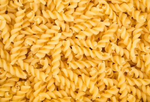 Raw fusilli pasta Stock Photos