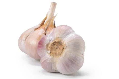 Raw garlic Stock Photos