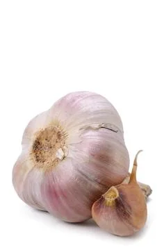 Raw garlic Stock Photos