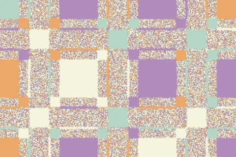 Raw glitch surface with broken lines and scattered grid elements. The deep .. Stock Illustration