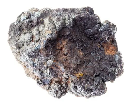 Raw Goethite stone on white Stock Photos