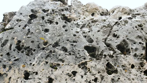 Raw gray stone texture, rock close-up. 스톡 동영상 137039996