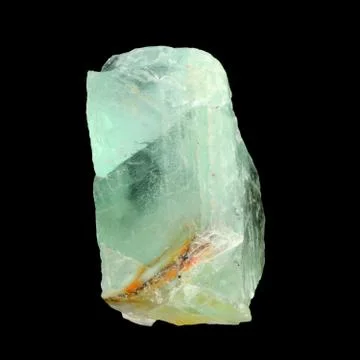 Raw Green Fluorite Stock Photos